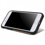 Wholesale iPhone 7 Plus Pixel Armor Hybrid Kickstand Case (Black)